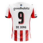 Günstige Fußballtrikots PSV Eindhoven De Jong 9 Heimtrikot 2025-26 Kurzarm